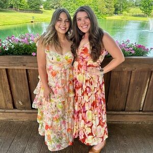 ASTR tiered floral dress